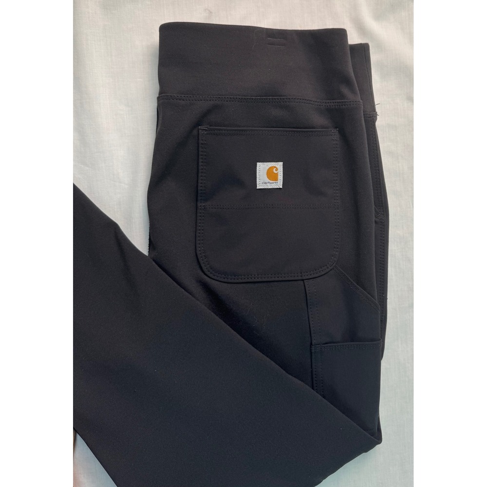 Carhartt Force Utility Leggings Womens Large 12/14 Black Slim Fit - Picture 2 of 16